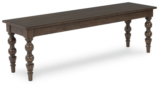 Veramond - Dark Brown - Large Dining Room Bench