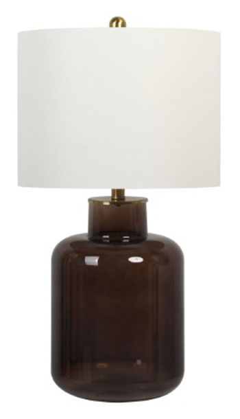 Mette - Brown / Gold Finish - Glass Table Lamp