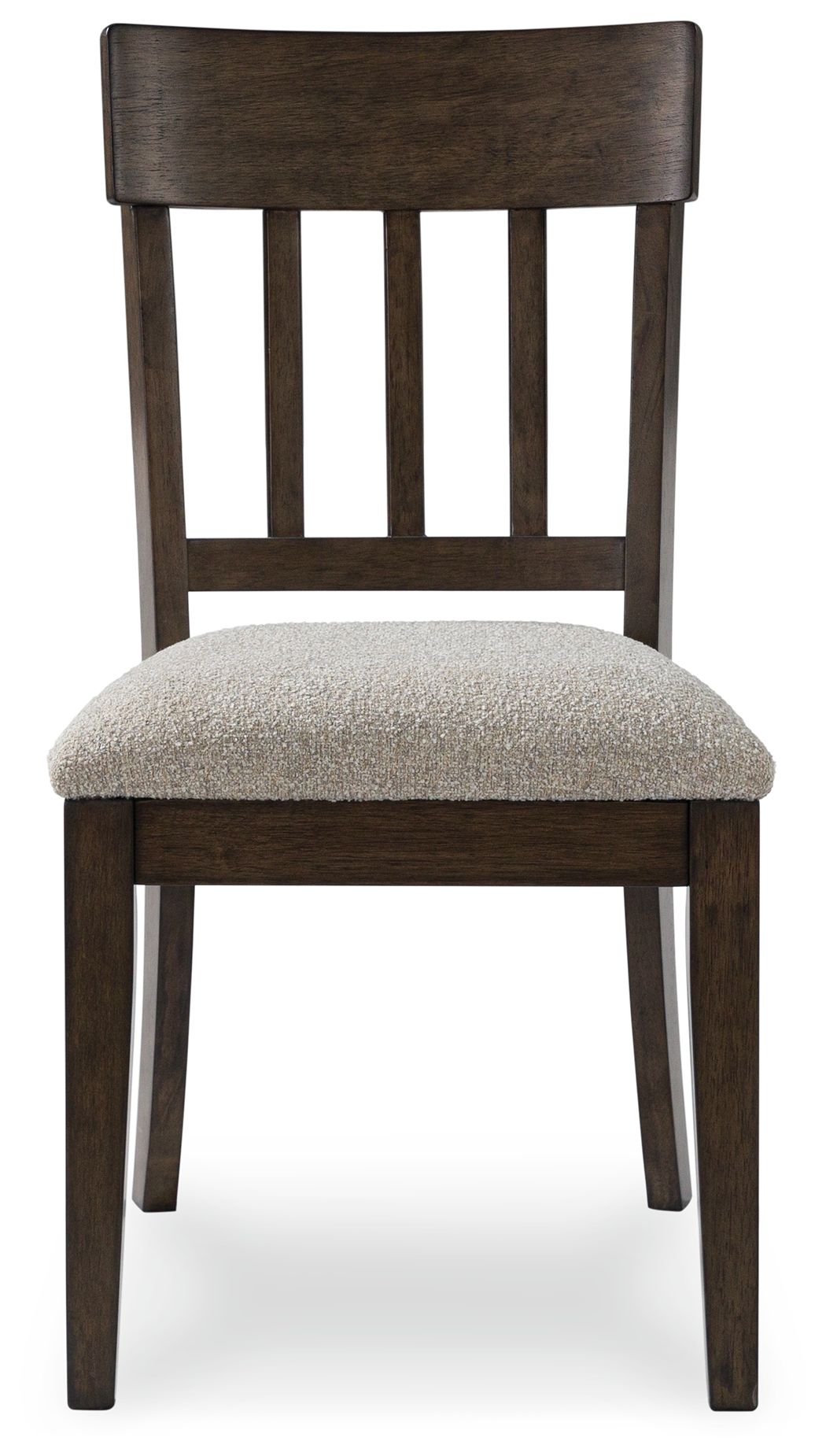 Veramond - Gray / Dark Brown - Dining Upholstered Slat Back Side Chair (Set of 2)