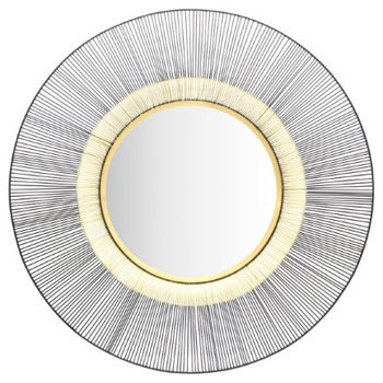 Dallmen - Black / Gold Finish - Accent Mirror