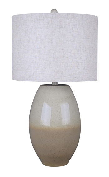 Linas - Cream / Beige - Metal Table Lamp
