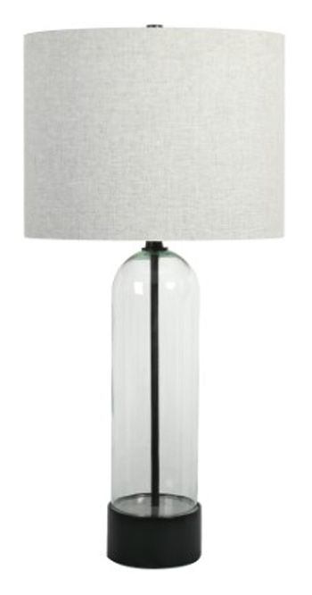 Kerrbrook - Clear / Black - Glass Table Lamp