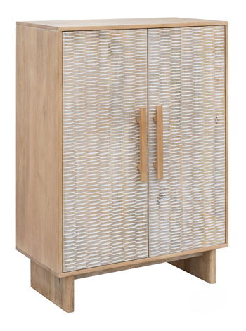 Dallinbury - Natural / White Wash - Accent Cabinet