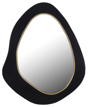 Kierlock - Black / Gold Finish - Accent Mirror