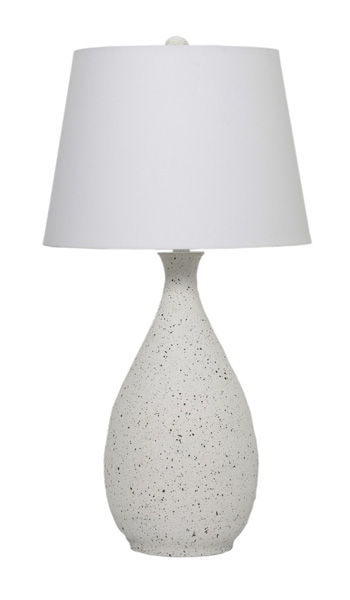 Wyattford - White / Black - Metal Table Lamp