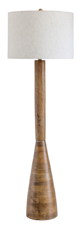 Ailsa - Natural Brown - Wood Floor Lamp