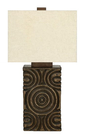 Heathbury - Antique Brown - Paper Table Lamp