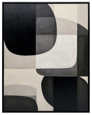 Kesleigh - Black / White - Wall Art