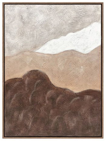Fanthorne - Tan / Brown / White - Wall Art